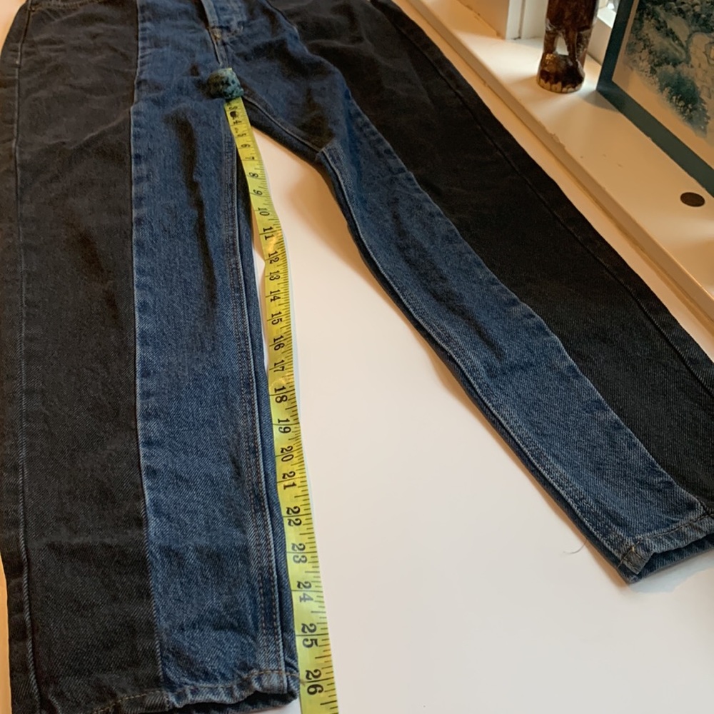 Pacsun Ultra High Rise Black Blue Denim Jeans -- 25 - Picture 12 of 12